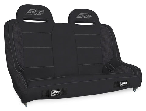 Elite Series Rear Bench For Jeep Wrangler JKU/JLU; Black Vinyl