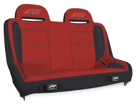 Elite Series Rear Bench For Jeep Wrangler JKU/JLU; Red