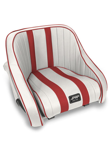 Hydro Lite Retro Boat Seat With Side Pockets  Red