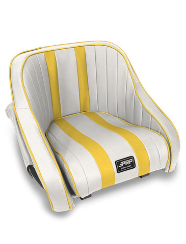 Hydro Lite Retro Boat Seat With Side Pockets  Yellow