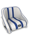 Hydro Lite Retro Boat Seat With Side Pockets  Blue