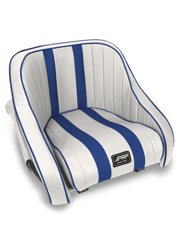 Hydro Lite Retro Boat Seat With Side Pockets  Blue