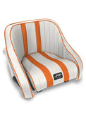 Hydro Lite Retro Boat Seat With Side Pockets  Orange