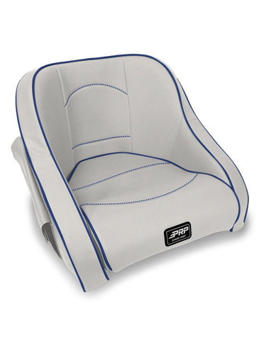 Hydro Lite Classic Boat Seat With Side Pockets  Blue