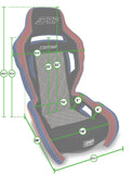 Contour UTV Suspension Seat  Black Cloth