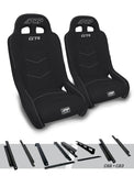 GT4 Suspension Seats Kit For Honda Talon (Pair)  Black & Grey