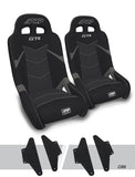 GT4 Suspension Seats Kit For Can-Am Maverick X3 (Pair)  Black & Grey