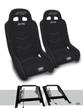 GT4 Suspension Seats Mount & Slider Kit For Can-Am Maverick X3 & Maverick R (Pair)   Black