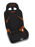 GT4 Rear Suspension Seat For Polaris RZR XP4 1000  XP4 Turbo  XP4 Turbo S  PRO XP4  PRO R4  PRO S4  Turbo R4 - Black & Orange