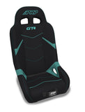 GT4 Rear Suspension Seat For Polaris RZR XP4 1000  XP4 Turbo  XP4 Turbo S  PRO XP4  PRO R4  PRO S4  Turbo R4 - Black & Teal