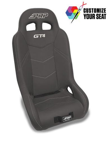 GT4 Rear Suspension Seat For Polaris RZR XP4 1000  XP4 Turbo  XP4 Turbo S  PRO XP4  PRO R4  PRO S4  Turbo R4 - Custom