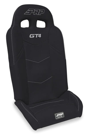 GT4 Fold Flat Rear Suspension Seats For Polaris RZR PRO XP4  PRO R4  Turbo R4 (Pair) - Black