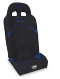 GT4 Fold Flat Rear Suspension Seats For Polaris RZR PRO XP4  PRO R4  Turbo R4 (Pair) - Black & Blue