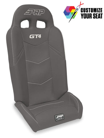 GT4 Fold Flat Rear Suspension Seats For Polaris RZR PRO XP4  PRO R4  Turbo R4 (Pair) - Custom