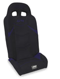 GT4 Fold Flat Rear Suspension Seats For Polaris RZR PRO XP4  PRO R4  Turbo R4 (Pair) - Black & Purple