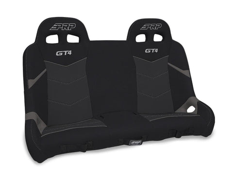 GT4 Quick Release Rear Suspension Bench Seat For Polaris RZR PRO XP4  PRO R4  Turbo R4 - Black & Grey