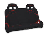GT4 Quick Release Rear Suspension Bench Seat For Polaris RZR PRO XP4  PRO R4  Turbo R4 - Black & Red