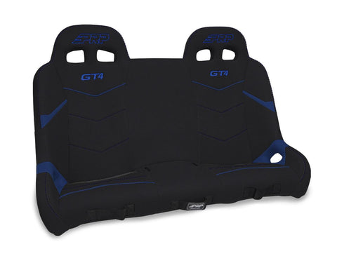 GT4 Quick Release Rear Suspension Bench Seat For Polaris RZR PRO XP4  PRO R4  Turbo R4 - Black & Blue