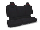 Rear Bench Seat Covers For Polaris XPEDITION  Black With Red Stitch