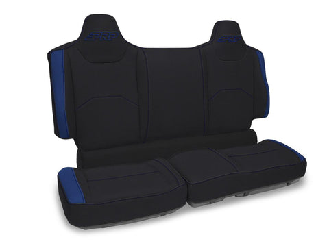 Rear Bench Seat Covers For Polaris XPEDITION  Black & Blue