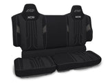 XCR Rear Bench Seat Covers For Polaris XPEDITION  Black And Grey