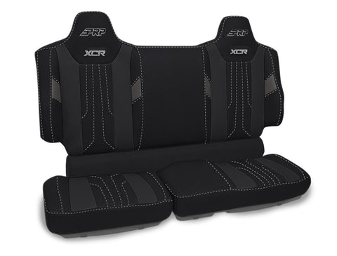 XCR Rear Bench Seat Covers For Polaris XPEDITION  Black And Grey