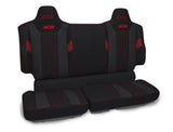 XCR Rear Bench Seat Covers For Polaris XPEDITION  Black & Red