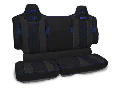 XCR Rear Bench Seat Covers For Polaris XPEDITION  Black & Blue