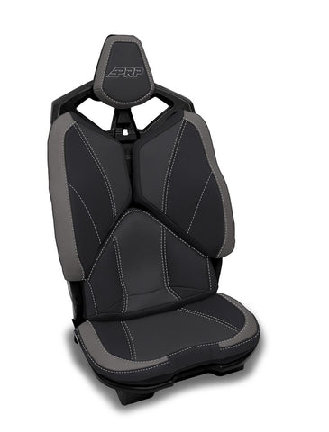 Rear Seat Covers For 2020-2024 Polaris RZR PRO X4P  PRO R4  Turbo R4 (Pair) - Black And Grey