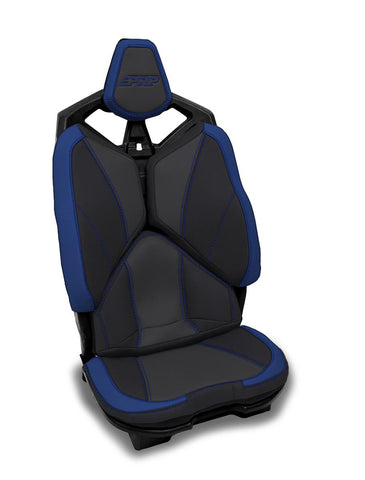 Rear Seat Covers For 2020-2024 Polaris RZR PRO X4P  PRO R4  Turbo R4 (Pair) - Black And Blue