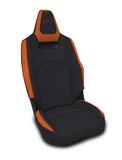Front Seat Covers For 2025+ Polaris RZR PRO XP  PRO R  PRO S (Pair) - Black And Orange