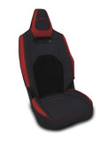 Front Seat Covers For 2025+ Polaris RZR PRO XP  PRO R  PRO S With Cooled Seats (Pair) - Black And Red