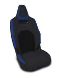 Front Seat Covers For 2025+ Polaris RZR PRO XP  PRO R  PRO S With Cooled Seats (Pair) - Black And Blue