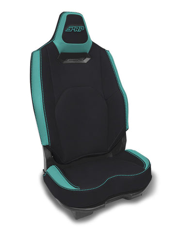 Rear Seat Covers For 2025+ Polaris RZR PRO XP  PRO R  PRO S (Pair) - Black And Teal
