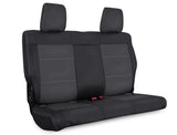 Rear Seat Cover For '08–'10 Jeep Wrangler JKU  4 Door - Black And Grey