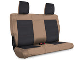 Rear Seat Cover For '08–'10 Jeep Wrangler JKU  4 Door - Black And Tan