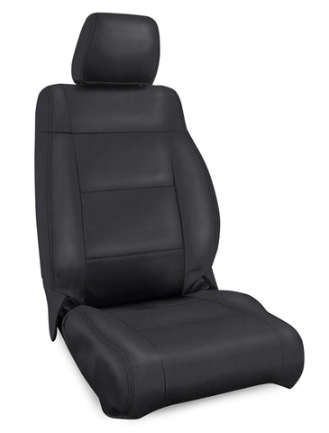 Front Seat Covers For '11–'12 Jeep Wrangler JK  2 Door Or 4 Door (Pair) - All Black