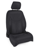 Front Seat Covers For '13–'18 Jeep Wrangler JK  2 Door Or 4 Door (Pair) - All Black