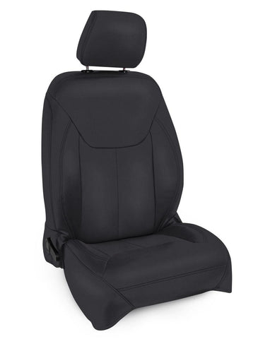 Front Seat Covers For '13–'18 Jeep Wrangler JK  2 Door Or 4 Door (Pair) - All Black