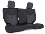 Rear Seat Cover For '13–'18 Jeep Wrangler JK  2 Door - Black And Grey