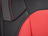 Front Seat Covers For Jeep Wrangler JL  2 Door; With Pocket Back (Pair) - Black And Purple