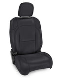 Front Seat Covers For Jeep Wrangler JL  2 Door; With Molle Back (Pair) - All Black