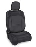 Front Seat Covers For Jeep Wrangler JL  2 Door; With Molle Back (Pair) - Black And Grey