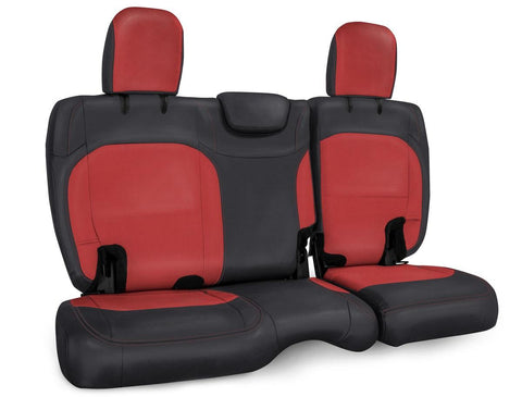 Rear Bench Cover For Jeep Wrangler JL  2 Door - Black And Red