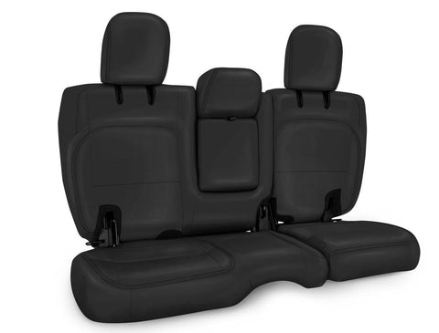 Rear Bench Cover For Jeep Wrangler JLU  4 Door With Armrest - All Black