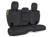 Rear Bench Cover For Jeep Wrangler JLU  4 Door With Armrest - Black And Green