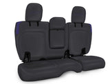 Rear Bench Cover For Jeep Wrangler JLU  4 Door With Armrest - Black And Purple