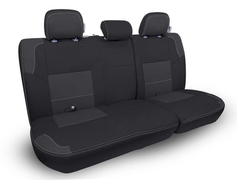 Rear Bench Cover For '12-'15 Toyota Tacoma Double Cab - Black And Grey