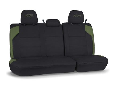Rear Bench Cover For 2016-2023 Toyota Tacoma Double Cab - Black And Olive Green