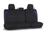 Rear Bench Cover For 2016-2023 Toyota Tacoma Double Cab - Black And Navy Blue